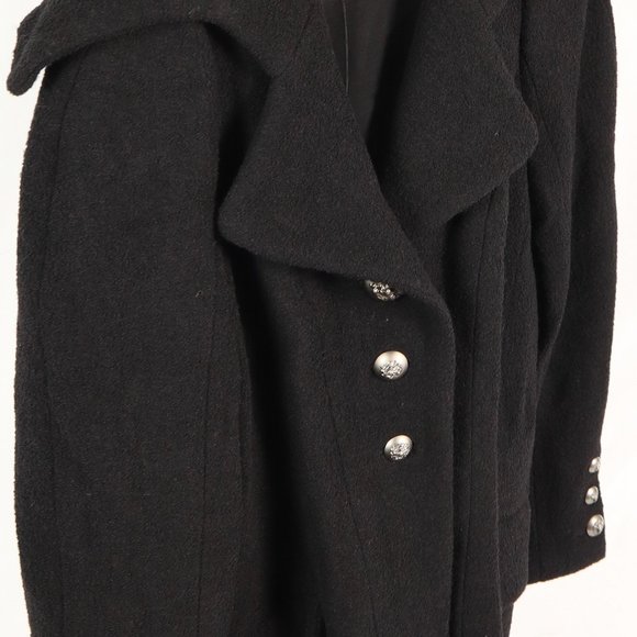 Chanel size 42 Black Wool Silk Lined Jacket - Picture 3 of 11
